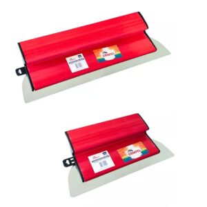 Kit Desempenadeira Berox Inox 25cm E 40cm Para Massa Corrida