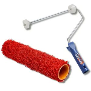 Kit Rolo Textura Rustica 23cm Cabelinho De Anjo Com Cabo