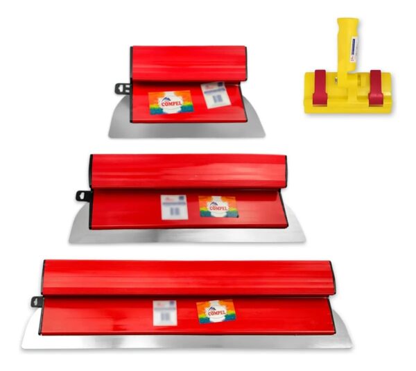 Desempenadeira 25cm, 40cm, 60cm E Suporte Para Massa Corrida