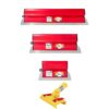 Kit 3 Desempenadeiras Tipo Berox 25/40/60cm + Suporte
