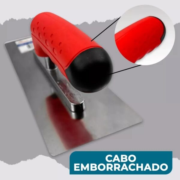 Kit Desempenadeira Trapezio E Lisa Efeito Decorativo Cimento