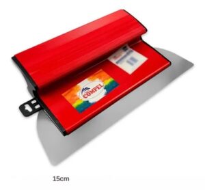 Desempenadeira Berox Aço Inox 25cm Lisa Para Massa Corrida