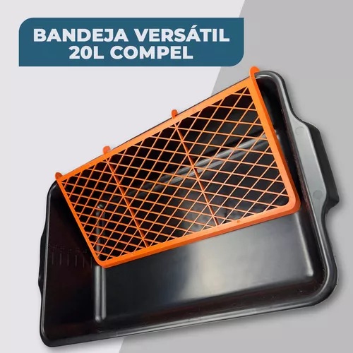 Kit Para Pintura Com Bandeja Rolo e suporte Compel