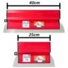 Kit Desempenadeira Berox Inox 25cm E 40cm Para Massa Corrida
