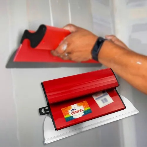 Desempenadeira Berox Aço Inox 25cm Lisa Para Massa Corrida