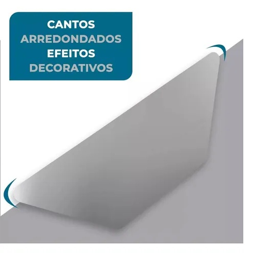 Desempenadeira Trapézio Aço Inox Para Efeitos Decorativos