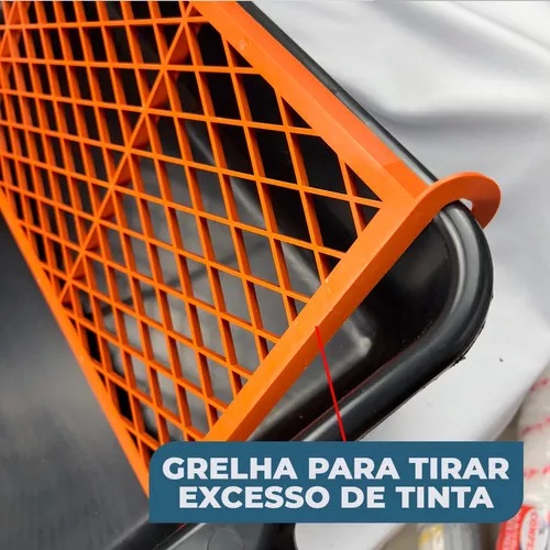 Kit Para Pintura Com Bandeja Rolo e suporte Compel