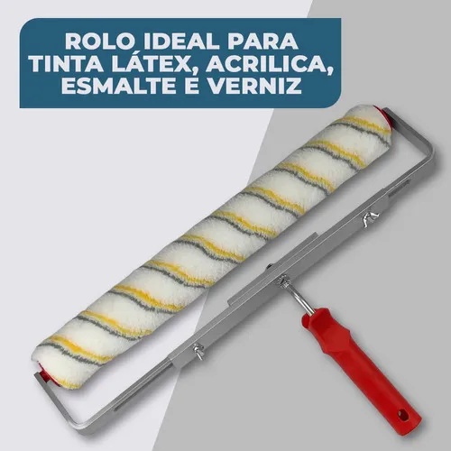 Kit Para Pintura Com Bandeja Rolo e suporte Compel