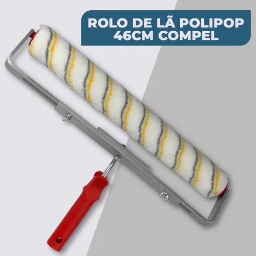 Kit Para Pintura Com Bandeja Rolo e suporte Compel