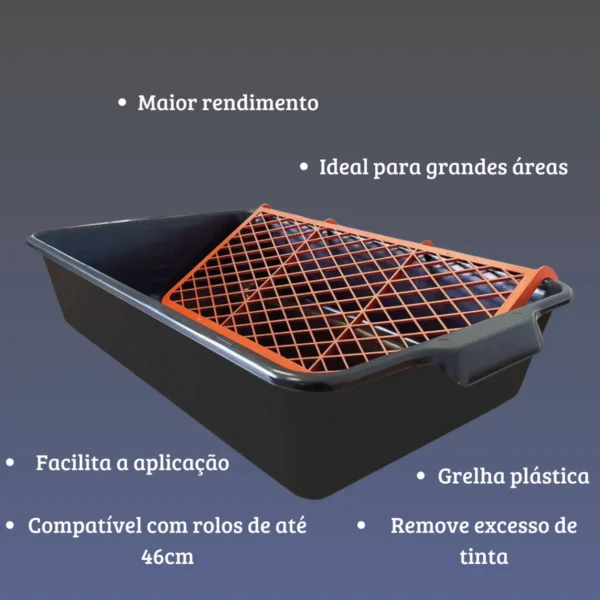 Kit P/ Pintura Garfo Duplo Rolo Big 46 Cm E Bandeja 20l