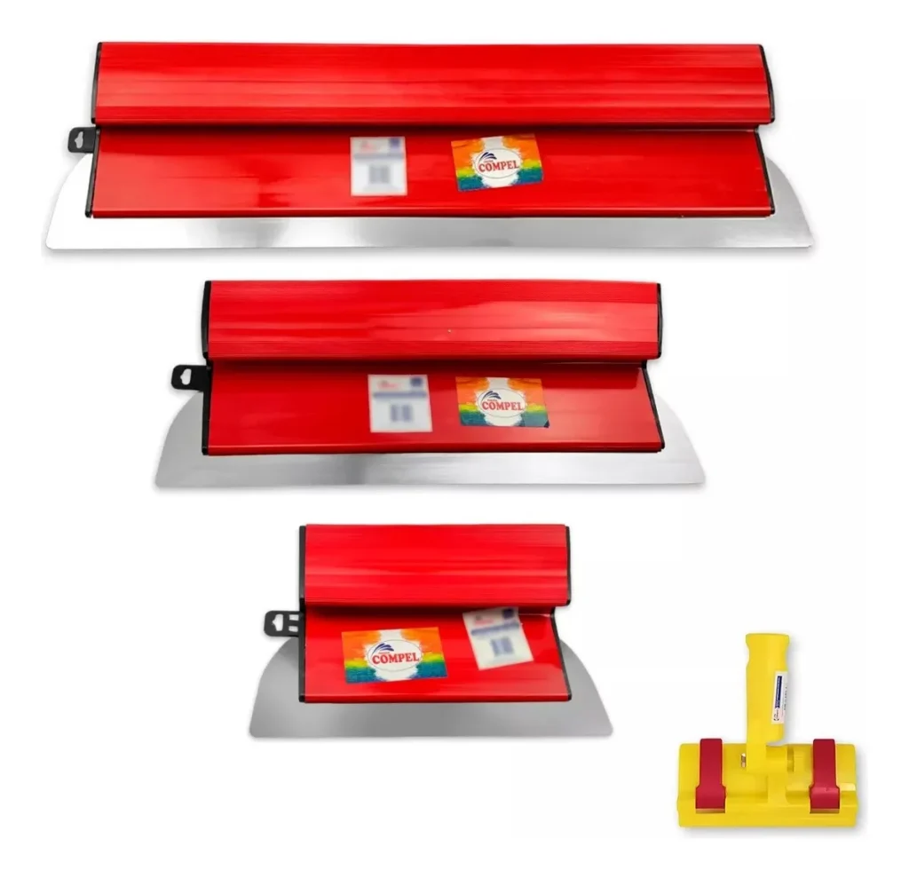 Desempenadeira Berox Inox Flexível 25cm 40cm 60cm + Suporte