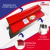 Kit 3 Desempenadeiras Berox Inoxidável Flexível + Espátula