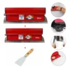 Kit 2 Desempenadeiras Berox Inoxidável Flexível + Espátula
