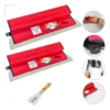 Kit 2 Desempenadeiras Berox Inoxidável Flexível + Espátula