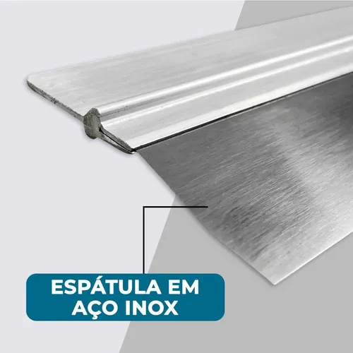Espátula De Aço Inox 350 Mm Cabo Emborrachado - Compel