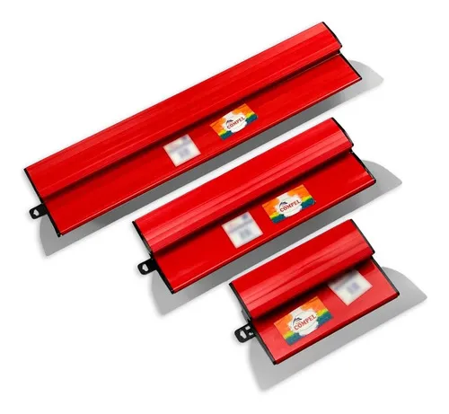 Desempenadeira Berox 25cm, 40cm, 60cm Aço Inox Massa Corrida