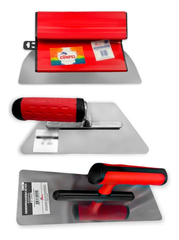 Kit Desempenadeira Berox Compel 25cm + Flexível + Trapézio