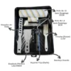 Kit Pintura Parede Completo Sem Respingo 7 Peças + 5 Lixas
