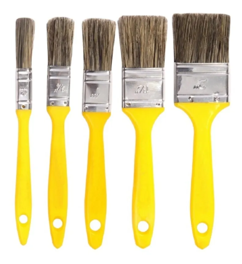 O Kit Trincha Amarelo da compel é um conjunto de pincéis de alta qualidade da marca Compel, conhecida pela sua excelência em ferramentas de pintura. Este kit é composto por cinco pincéis, cada um com cerdas sintéticas que garantem uma aplicação suave e uniforme da tinta. Tamanhos: 1, 1.1/2, 1/2, 2, 3/4. Indicada: tinta a base solvente, óleo e esmalte. Em suma, o Kit Trincha é uma combinação de qualidade, durabilidade e versatilidade. Seja para um projeto de pintura em casa ou para uso profissional, este kit de pincéis da Compel é uma escolha confiável que irá atender às suas necessidades de pintura com facilidade e eficiência.